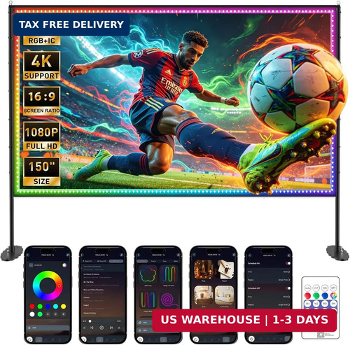 150 inch projector screen - screen, with